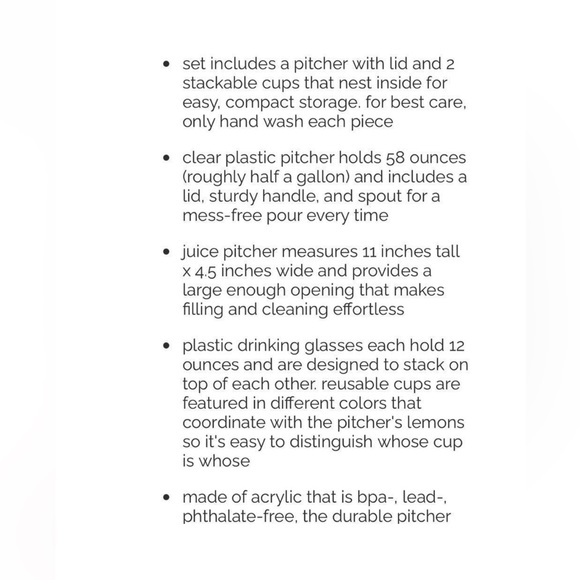 Kate Spade Pitcher and Glasses - Picture 2 of 2